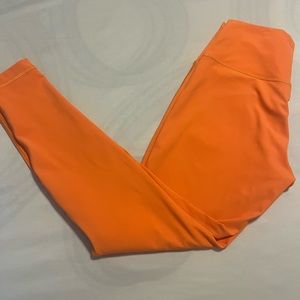 Bundle of 2 Lululemon Athletica Pink and Orange Leggings - size of 10